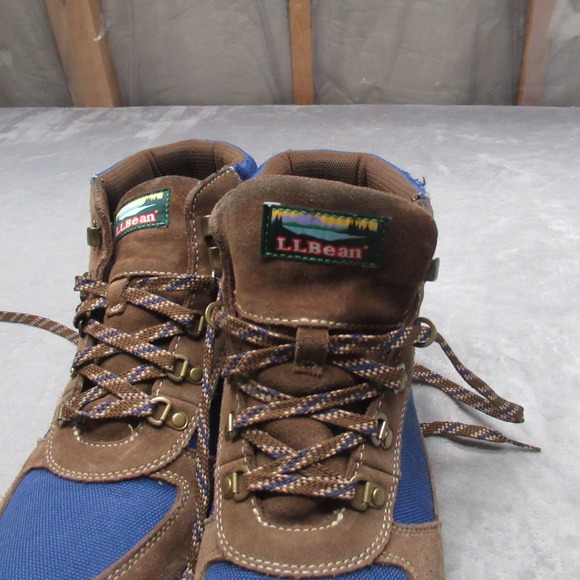 LL Bean Mens 11 Medium Hiking Boot Brown Suede Mountain Classic Trek Outdoor VTG
